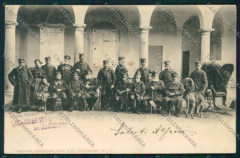 Como Turate Casa Veterani Militari cartolina QK3938 – fronte
