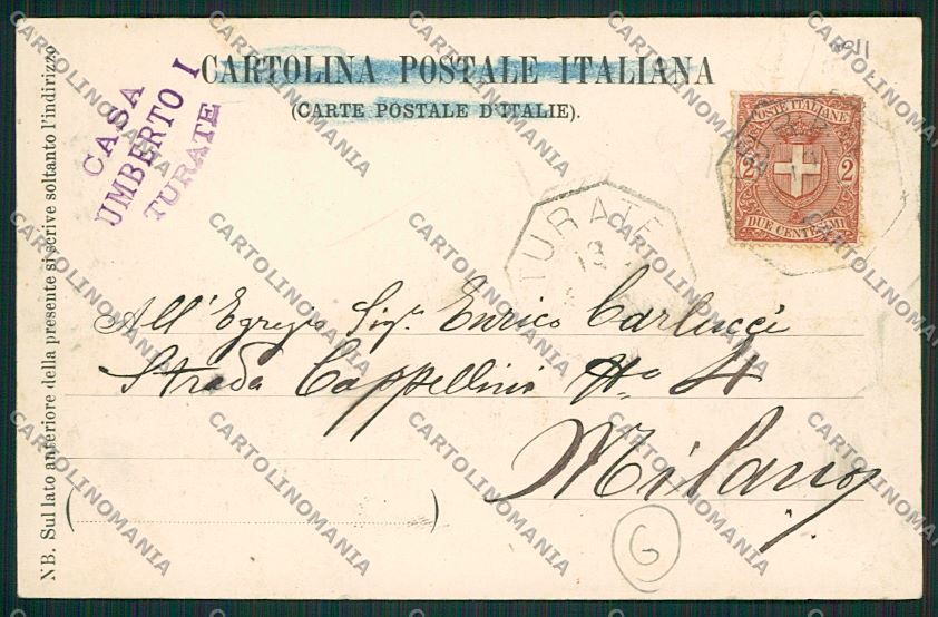 Como Turate Casa Veterani Militari cartolina QK3938 – retro