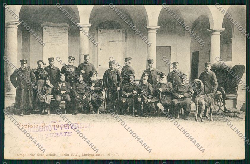 Como Turate Casa Veterani Militari cartolina QK3939 – fronte