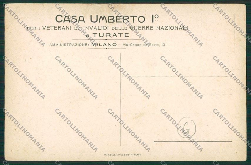 Como Turate Casa Veterani Militari cartolina QK3943 – retro