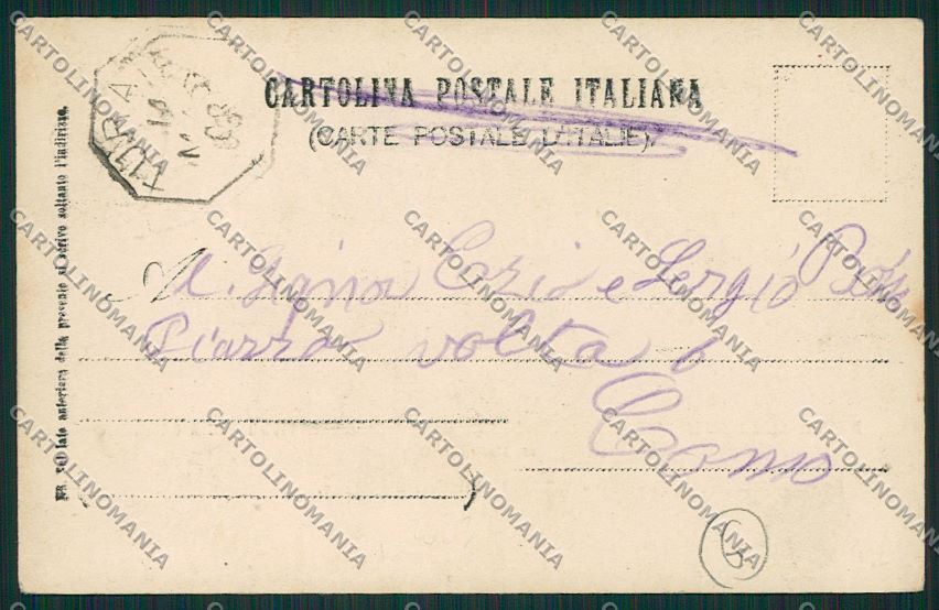 Como Turate Casa Veterani Militari Foto cartolina QK3946 – retro