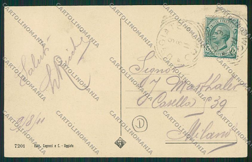Como Uggiate cartolina QK3955 – retro
