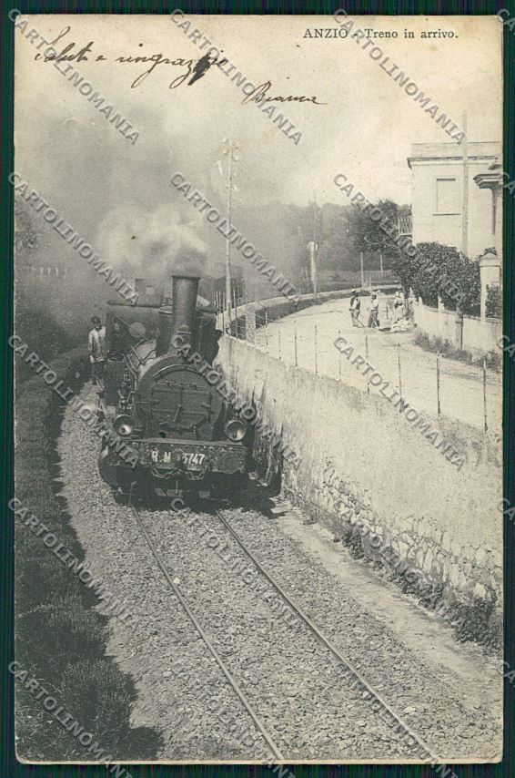 Roma Anzio Treno cartolina QK3989 – fronte