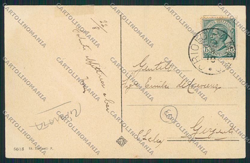 Roma Bracciano Dirigibile RIPARATA cartolina QK3990 – retro