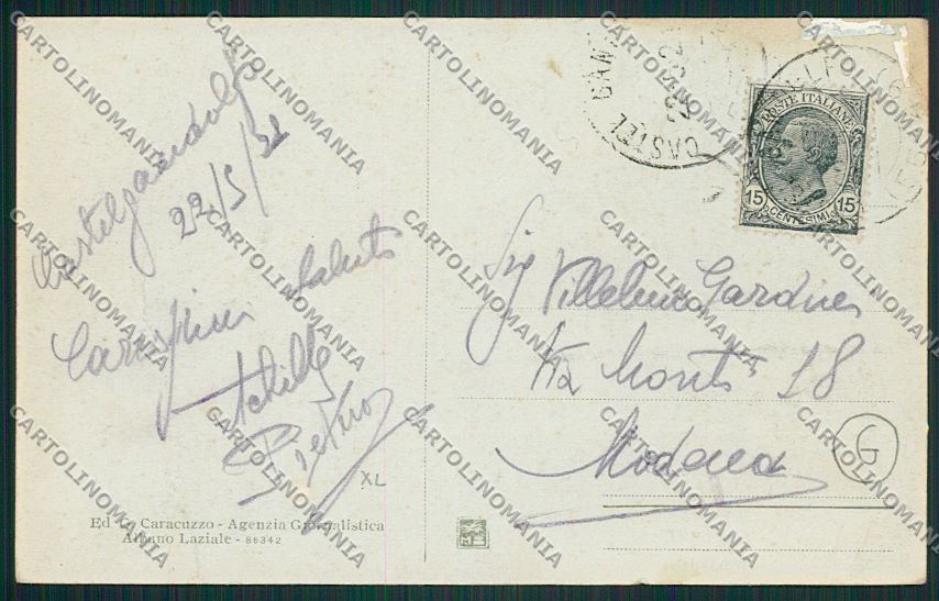 Roma Castel Gandolfo Saluti da cartolina QK3998 – retro