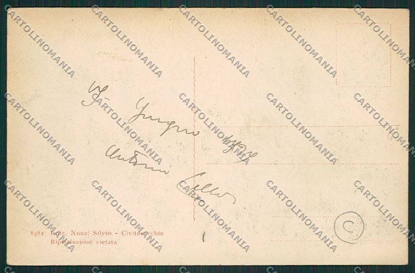 Roma Civitavecchia cartolina QK4001 – retro