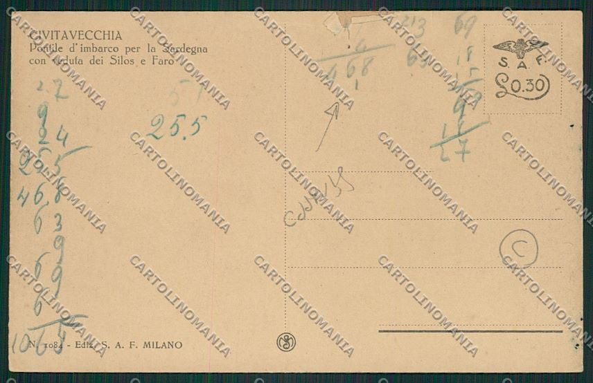 Roma Civitavecchia STRAPPO cartolina QK4003 – retro