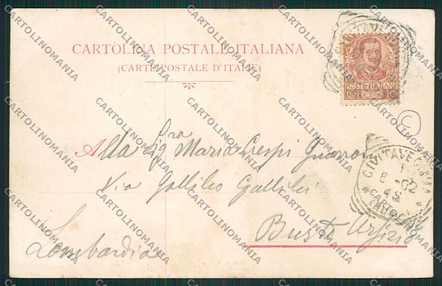 Roma Civitavecchia cartolina QK4010 – retro