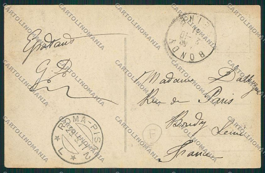 Roma Civitavecchia cartolina QK4048 – retro