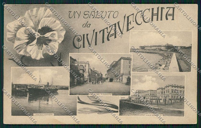 Roma Civitavecchia Saluti da cartolina QK4050 – fronte