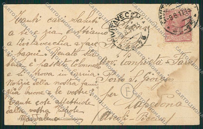 Roma Civitavecchia Saluti da cartolina QK4050 – retro