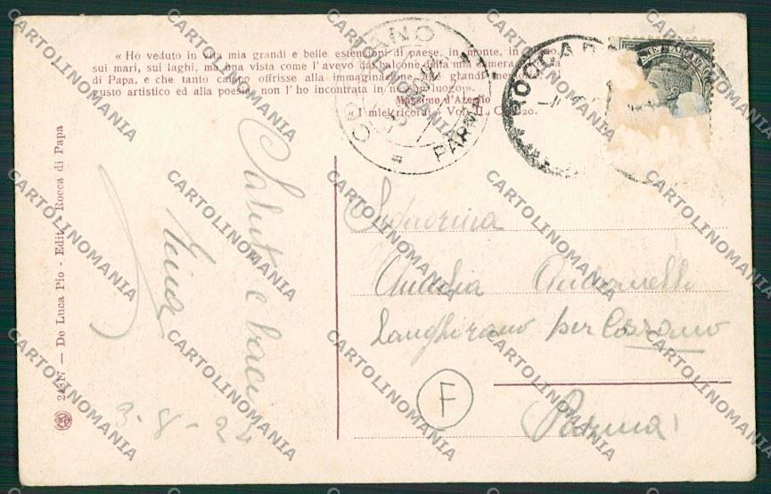 Roma Rocca di Papa Funicolare cartolina QK4079 – retro