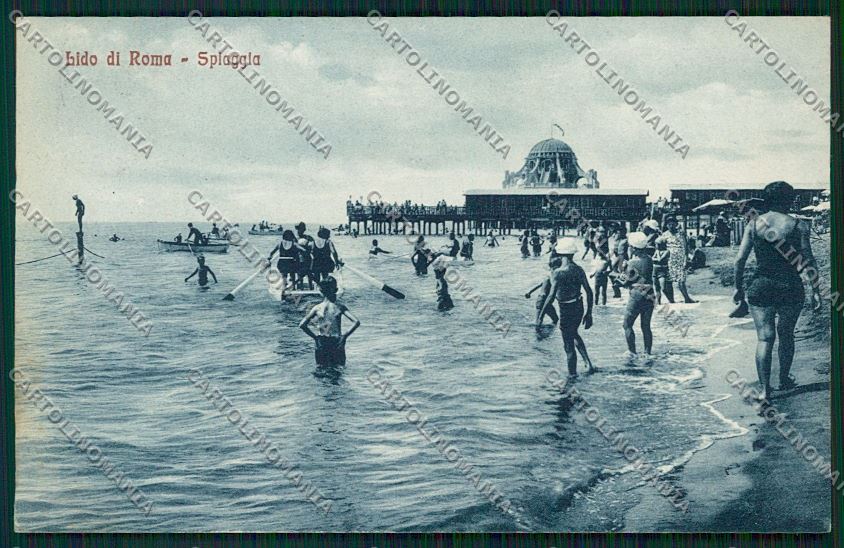 Roma Ostia Lido cartolina QK4085 – fronte