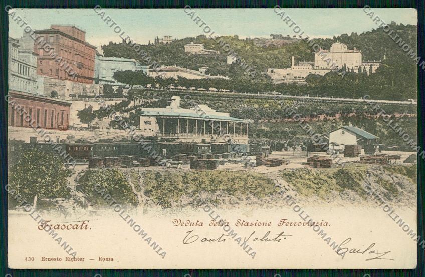 Roma Frascati Stazione Treno cartolina QK4090 – fronte