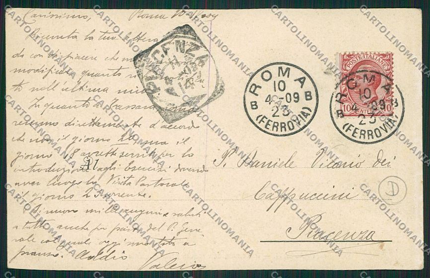 Roma Frascati Stazione Treno cartolina QK4091 – retro
