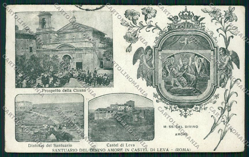 Roma Castel di Leva Santuario Madonna Divino Amore cartolina QK4097 – fronte
