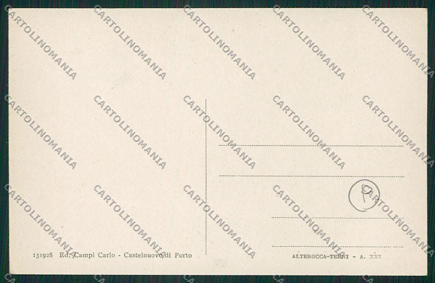Roma Castelnuovo di Porto Stazione Treno cartolina QK4115 – retro