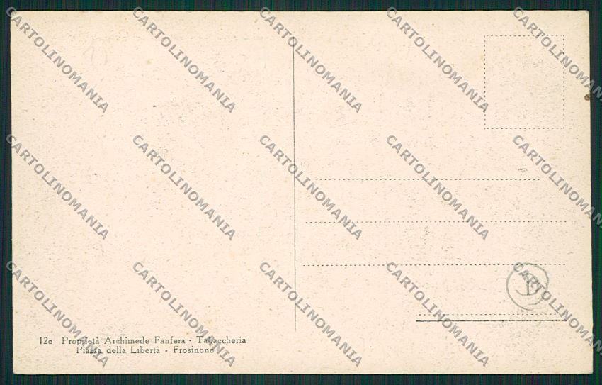 Frosinone Città cartolina QK4119 – retro