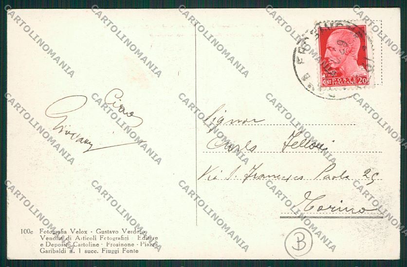 Frosinone Fiuggi Costumi cartolina QK4124 – retro