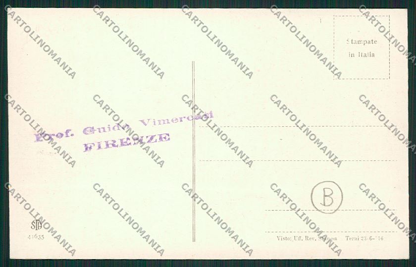Frosinone Fiuggi Asino cartolina QK4125 – retro
