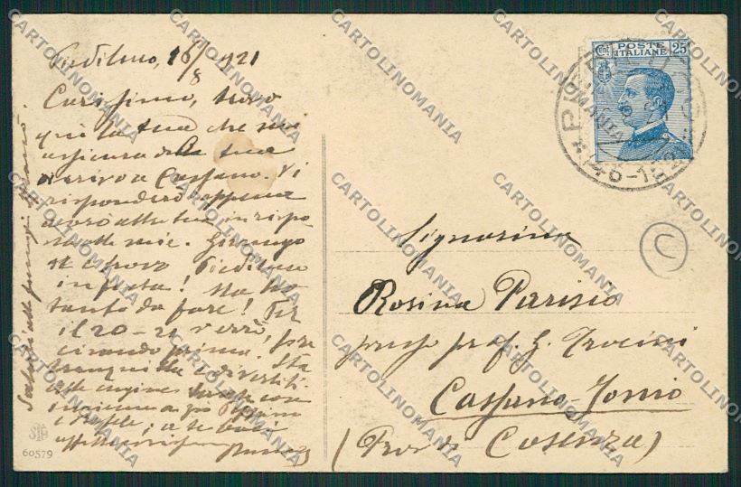 Frosinone Fiuggi cartolina QK4128 – retro