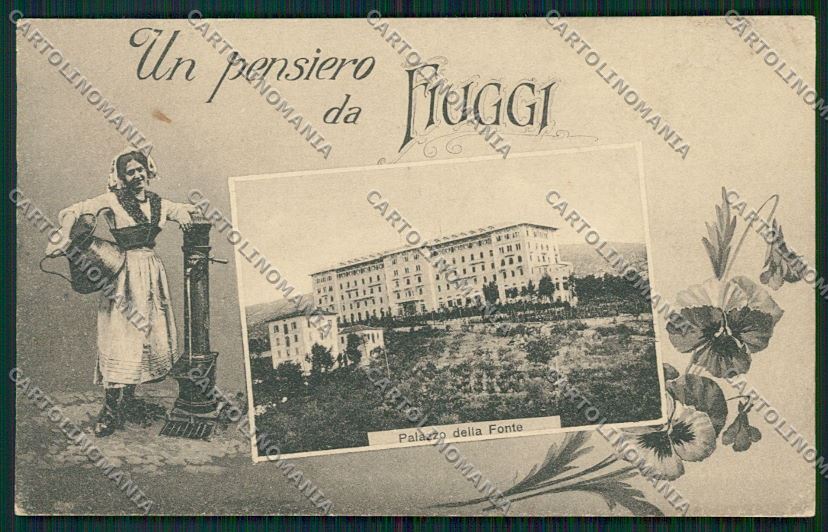 Frosinone Fiuggi Un Pensiero da Costumi cartolina QK4130 – fronte