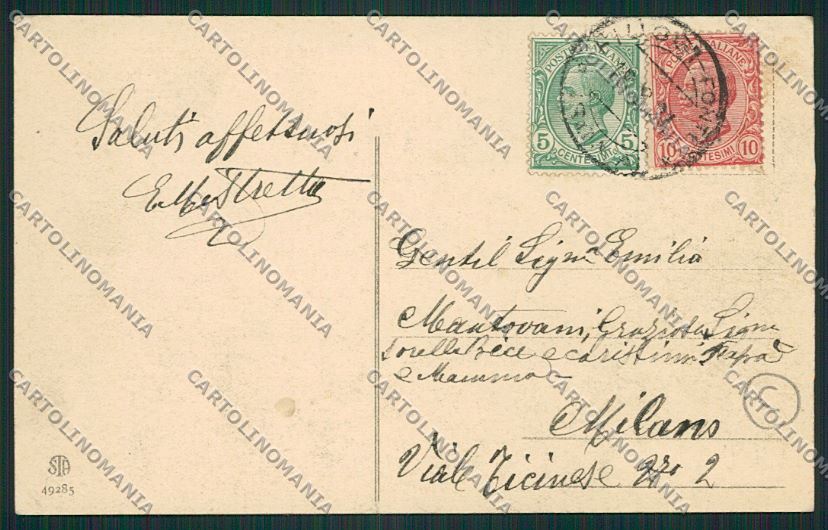 Frosinone Fiuggi Un Pensiero da Costumi cartolina QK4130 – retro