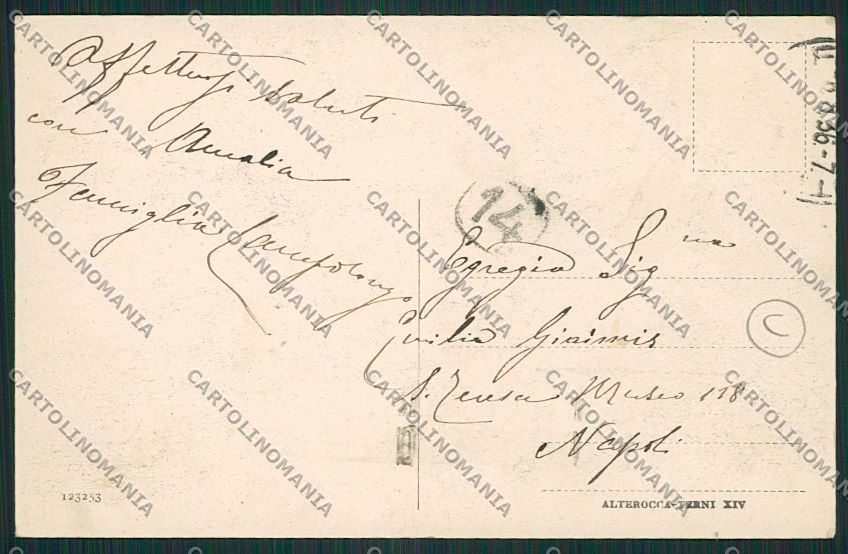 Frosinone Fiuggi cartolina QK4133 – retro
