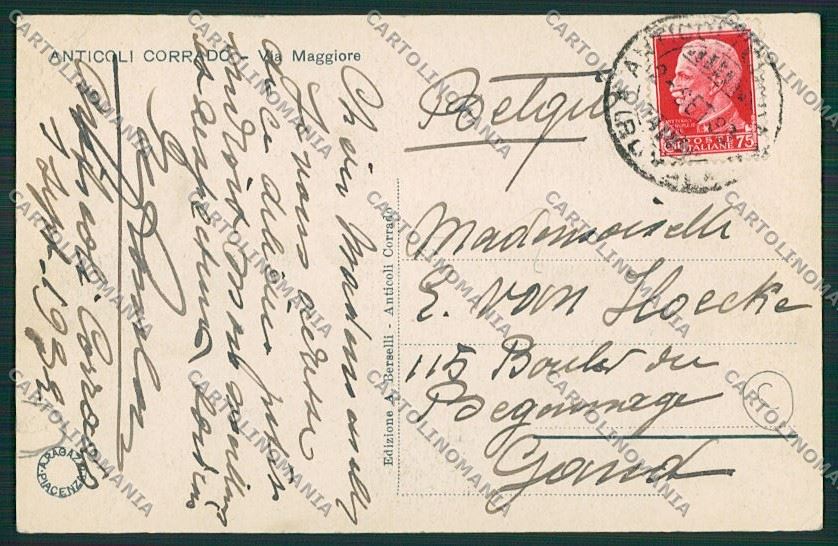 Frosinone Fiuggi cartolina QK4148 – retro