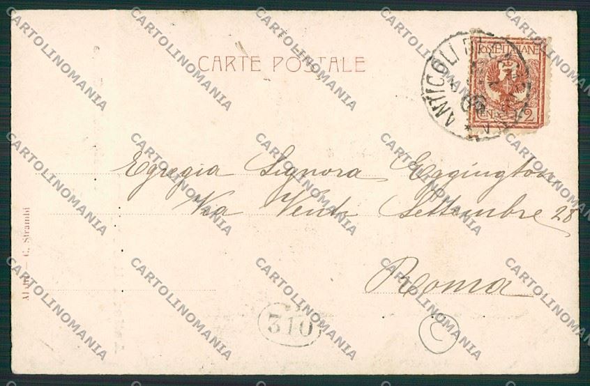 Frosinone Fiuggi cartolina QK4150 – retro