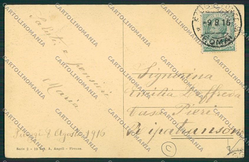 Frosinone Fiuggi PIEGA cartolina QK4151 – retro