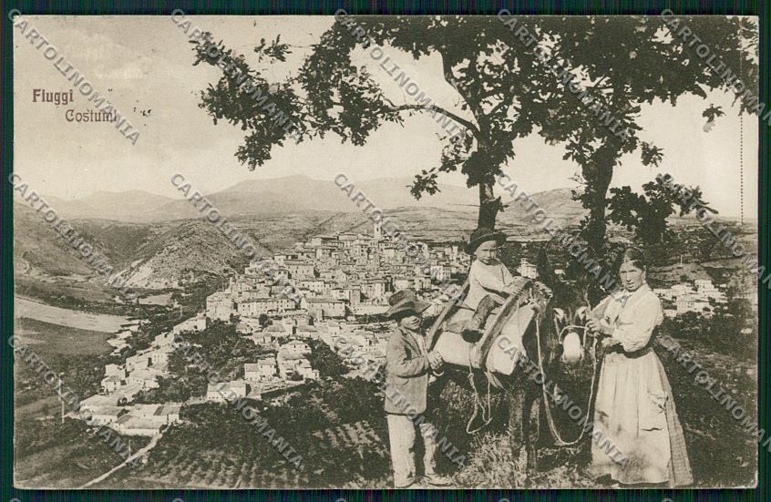 Frosinone Fiuggi Asino cartolina QK4152 – fronte