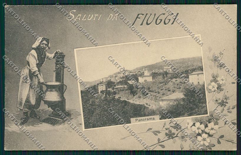 Frosinone Fiuggi Saluti da cartolina QK4156 – fronte