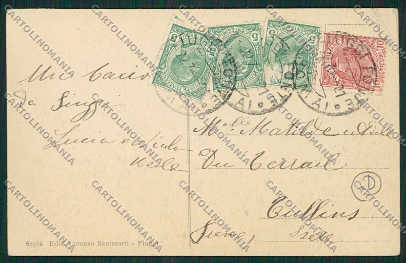 Frosinone Fiuggi cartolina QK4165 – retro