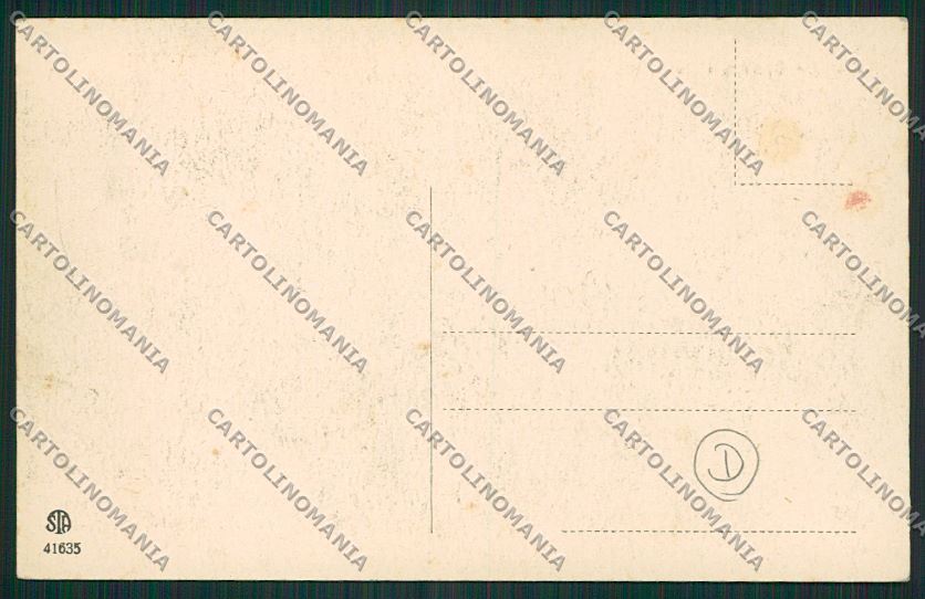 Frosinone Fiuggi Asino cartolina QK4174 – retro