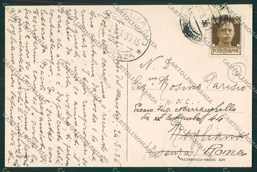Frosinone Fiuggi Saluti da cartolina QK4194 – retro