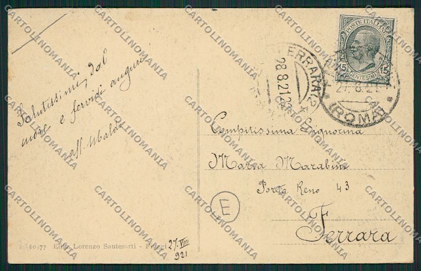 Frosinone Fiuggi Auto PIEGHE cartolina QK4201 – retro