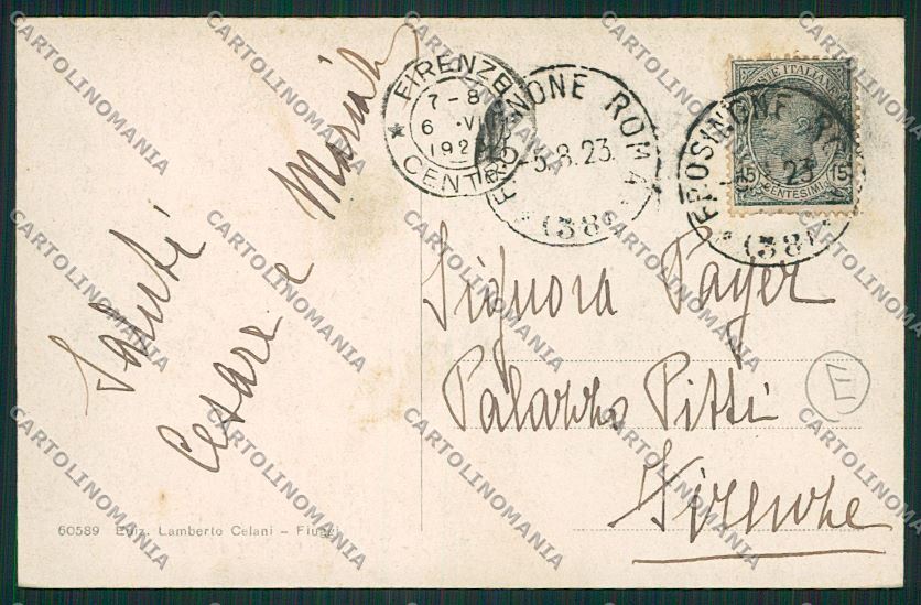 Frosinone Fiuggi cartolina QK4207 – retro