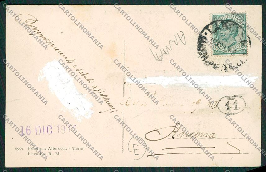Frosinone Fiuggi ABRASA cartolina QK4217 – retro