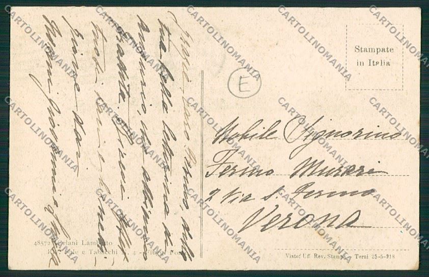 Frosinone Fiuggi Asino cartolina QK4219 – retro