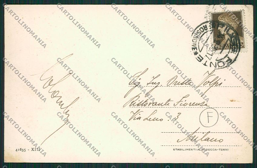 Frosinone Fiuggi cartolina QK4225 – retro