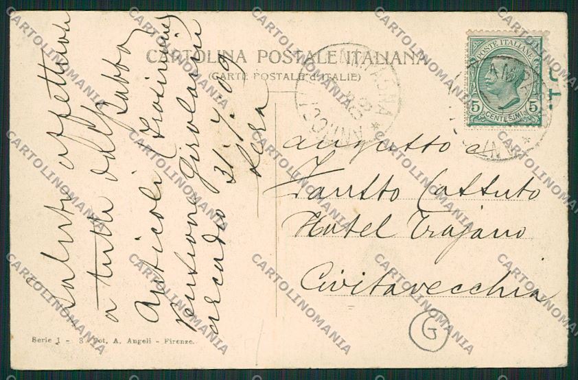 Frosinone Fiuggi cartolina QK4235 – retro