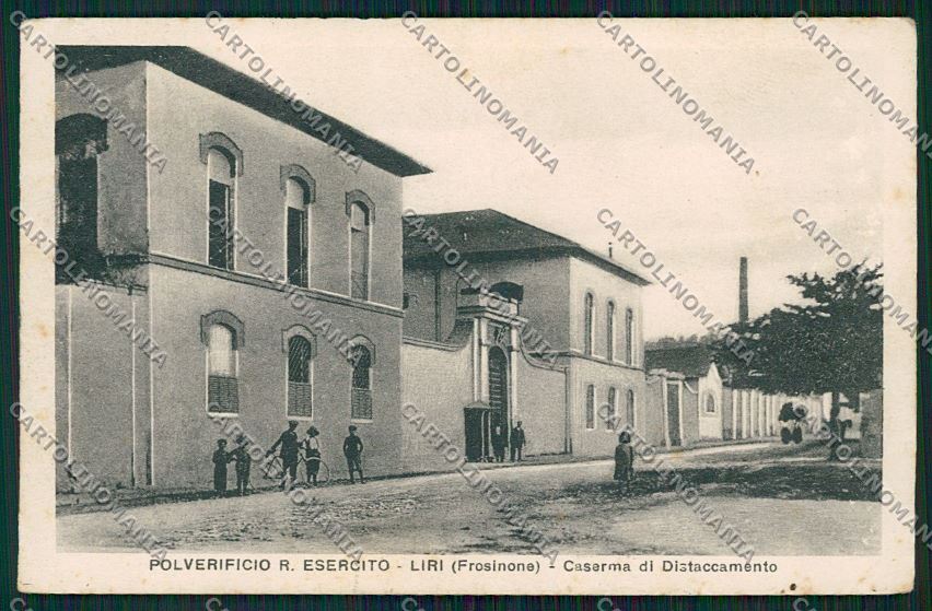Frosinone Polverificio sul Liri PIEGATA cartolina QK4263 – fronte