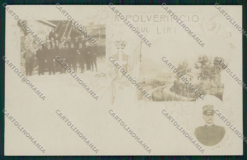 Frosinone Polverificio sul Liri Militari Foto cartolina QK4265 – fronte