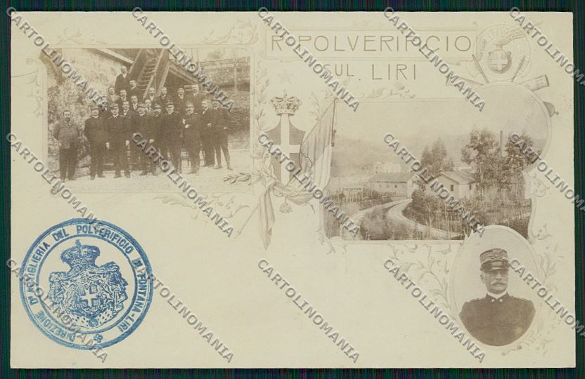 Frosinone Polverificio sul Liri Militari Foto cartolina QK4266 – fronte