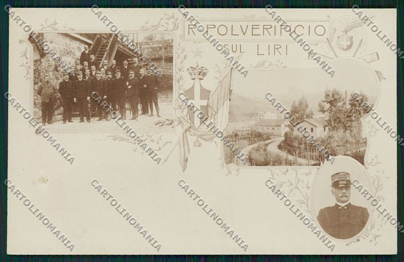 Frosinone Polverificio sul Liri Militari Foto cartolina QK4268 – fronte