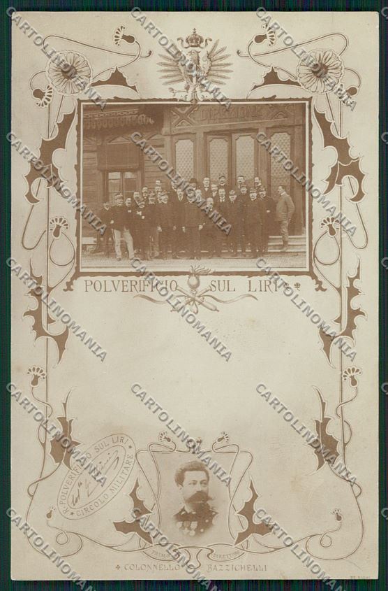 Frosinone Polverificio sul Liri Militari Foto cartolina QK4270 – fronte