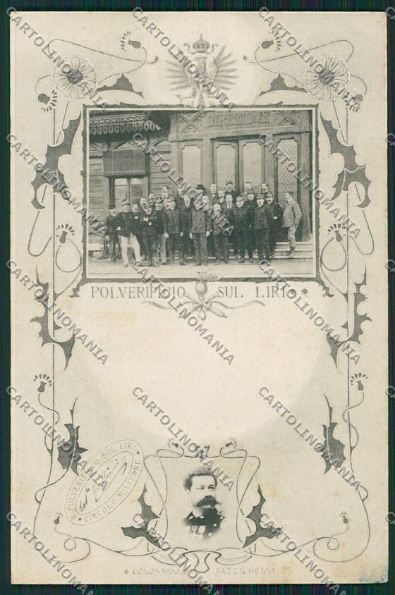 Frosinone Polverificio sul Liri Militari cartolina QK4271 – fronte
