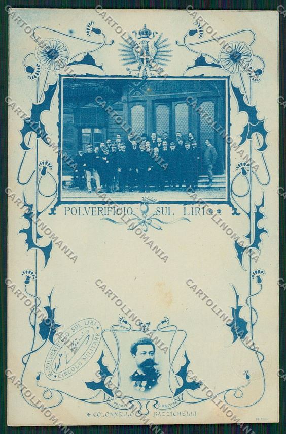 Frosinone Polverificio sul Liri Militari cartolina QK4274 – fronte