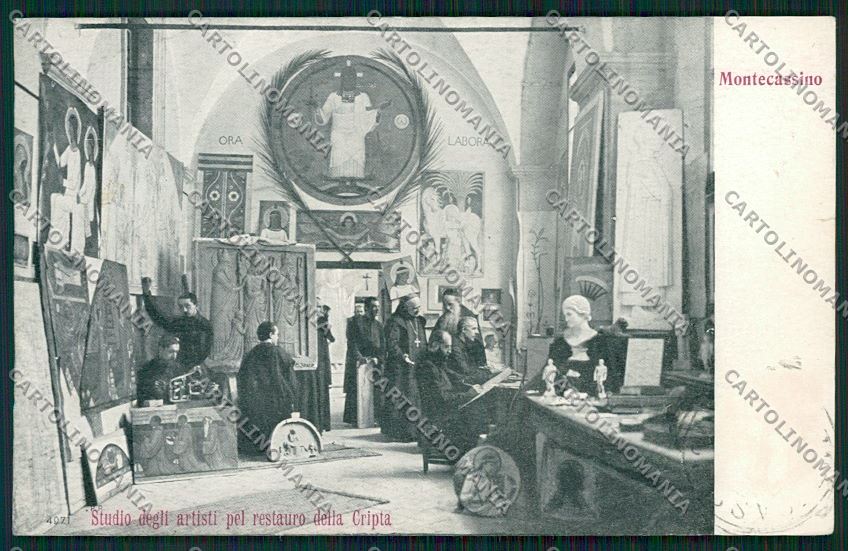Frosinone Montecassino cartolina QK4279 – fronte
